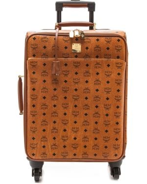 MCM Small Trolley Cabin Case - Cognac - Brown