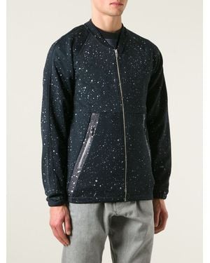 G-Star Paint Splatter Zip-Up Sweatshirt - Blue