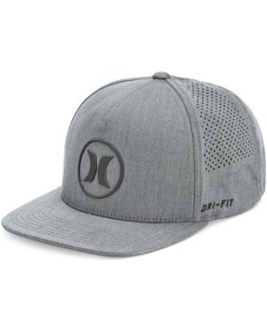 Hurley Men's Dri-fit Icon 2.0 Perforated Logo Hat - Gray