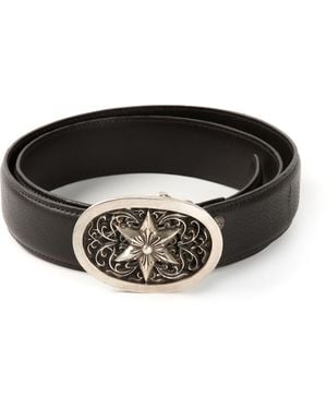 Chrome Hearts Star Buckle Belt - Black