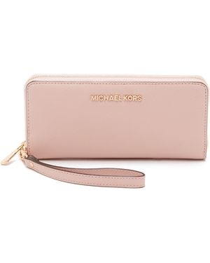 MICHAEL Michael Kors Jet Set Travel Continental Wallet - Ballet - Pink