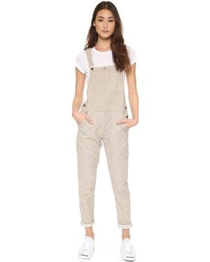 Current/Elliott The Foreman Overalls - Natural