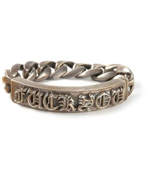 Chrome Hearts 'Fuck You' Bracelet - Metallic
