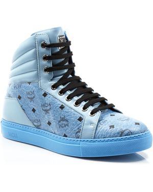 MCM Carryover High Top Sneakers - Blue