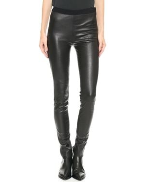 Acne Studios Clean Leather Pants - Black
