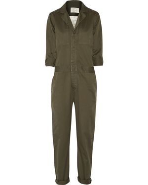 Current/Elliott The Mechanic Cotton-Twill Jumpsuit - Green