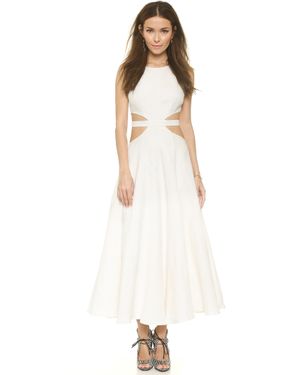 Mara Hoffman Linen Cutout Maxi Dress - White