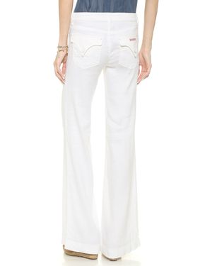 White Hudson Jeans Pants for Women Lyst Canada