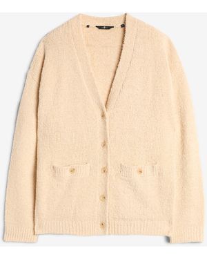 7 For All Mankind Oversized Cardigan Cotton Blend Sand - Natural