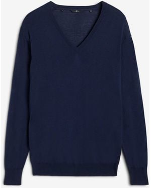 7 For All Mankind Jumpers Silk Cotton Navy - Blue