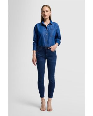 7 For All Mankind The Ankle Skinny B(air) Eco Park Avenue - Blue