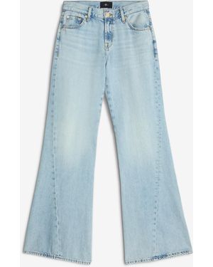 7 For All Mankind Twisted Spencer Flare Mankind Tempe - Blue