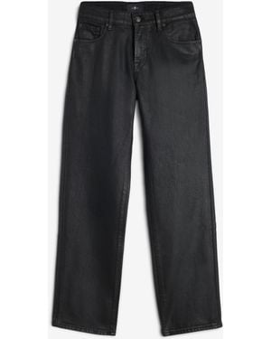 7 For All Mankind Calie Straight Coated Blackcat