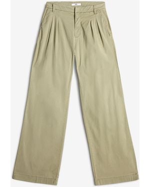 7 For All Mankind Pleated Chino Palm - White