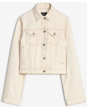 7 For All Mankind Trucker Mankind Solitary Star - Natural
