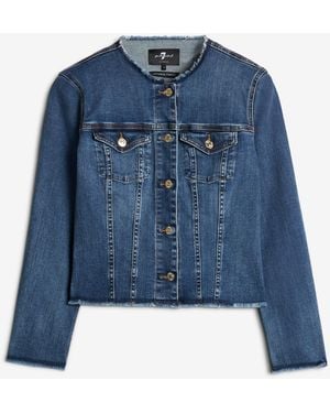 7 For All Mankind Vicky Jacket Soho Light - Blue