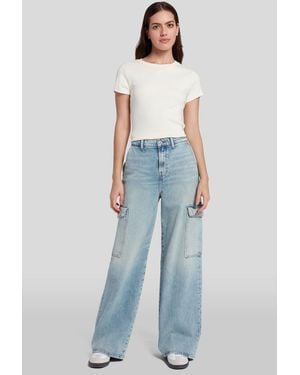 7 For All Mankind Cargo Scout Frost - Blue