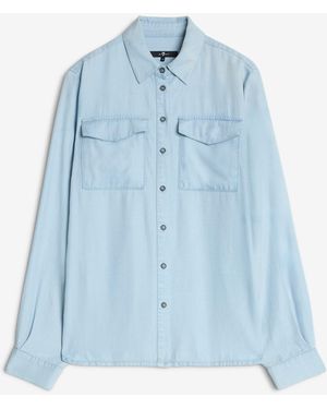 7 For All Mankind Dina Shirt Venus - Blue