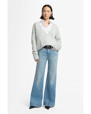 7 For All Mankind Modern Dojo Tailorless Slim Illusion Wanderer - Blue