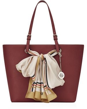 DKNY Scarf Shopper Bag - Red