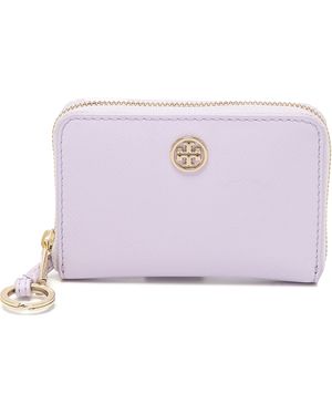 Tory Burch Robinson Zip Coin Case - Purple