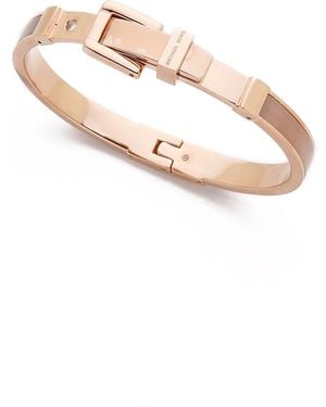 Michael Kors Mk Buckle Bangle Bracelet - Rose Gold - Pink