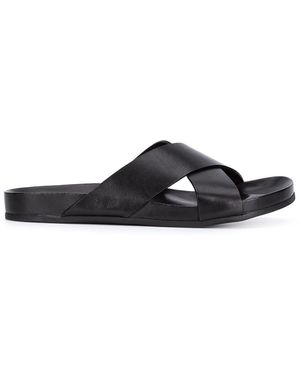 Common Projects Criss-Cross Leather Sandals - Black
