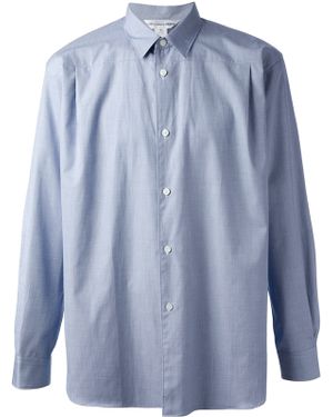 Comme des Garçons Back Button Shirt - Blue