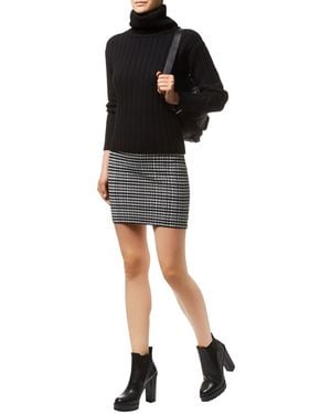 DKNY Ribbed Roll Neck Jumper - Black