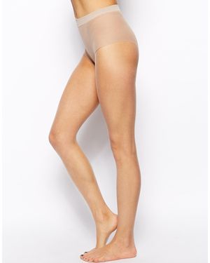 Pretty Polly 5 Denier Sideria Tights - Natural