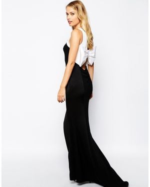 Coast Sarah Maxi Dress With Bow Back - Black