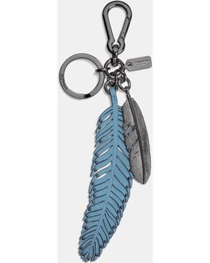 COACH Multi Feather Bag Charm - Blue