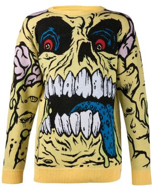 Jeremy Scott 'Madball' Knit Sweater - Yellow