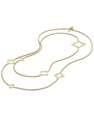 David Yurman Quatrefoil Chain Necklace - Yellow