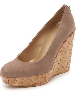 Stuart Weitzman Corkswoon Wedge Pumps - Brown