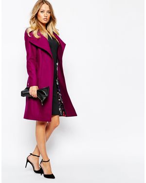 TED BAKER パープル ロングコート サイズ1 ted-baker-palepurple-lorili-