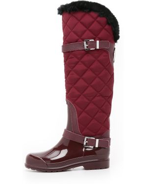MICHAEL Michael Kors Fulton Quilted Rain Boots - Red