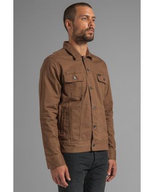 RVCA Jeano Denim Jacket in Tan - Brown
