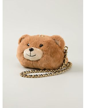Moschino Plush Teddy Bear Cross-Body Bag - Brown