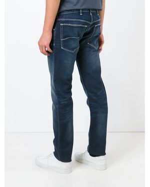 Armani Jeans Jeans With White Stitching - Blue