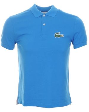 Lacoste Rubber Croc Polo T Shirt Blue