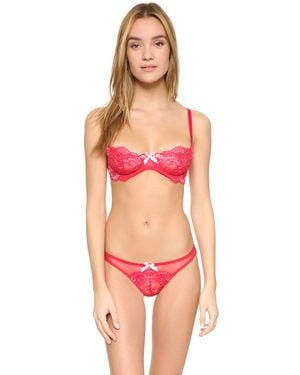 L'Agent by Agent Provocateur Adlina Demi Bra - Red