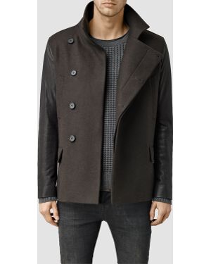 AllSaints Major Pea Coat - Brown