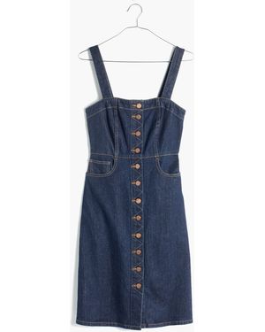 Madewell Denim Overall Dress In Matilda Wash - Blue