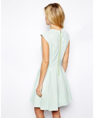 Ted Baker Scuba Dress in Mint Green