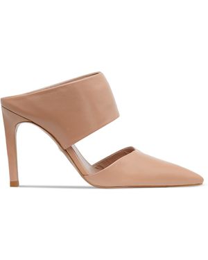 Whistles Mule Pumps - Tilla Pointed Toe - Natural