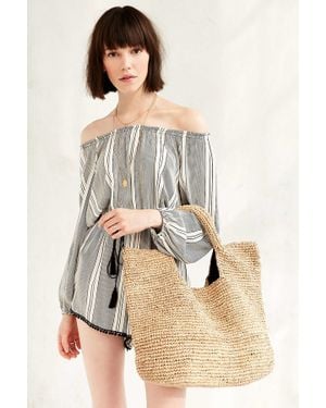 Ecote Raffia Tote Bag - Multicolor