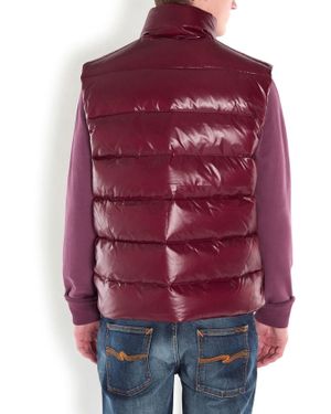 Moncler Tib Bordeaux Quilted Gilet - Purple