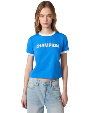 Champion Shirt Crewneck T-Shirt Pale - Blau