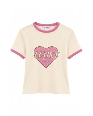 Oh April T-Shirt Lucky Heart - Pink